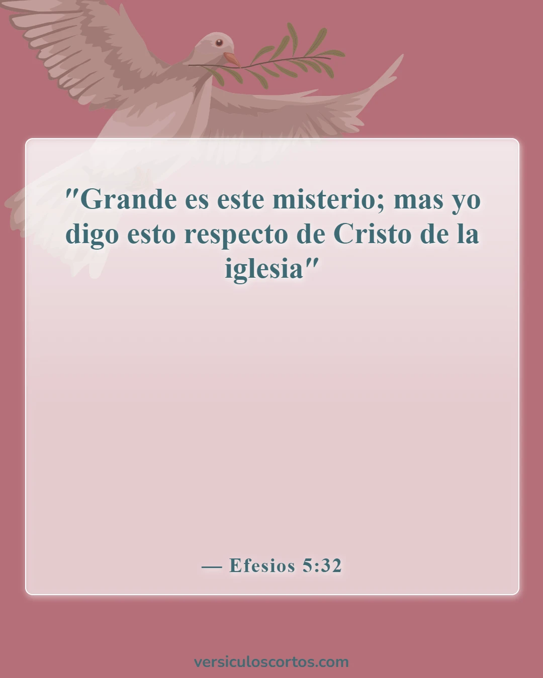 Versículos de la Biblia sobre problemas matrimoniales (Efesios 5:32)
