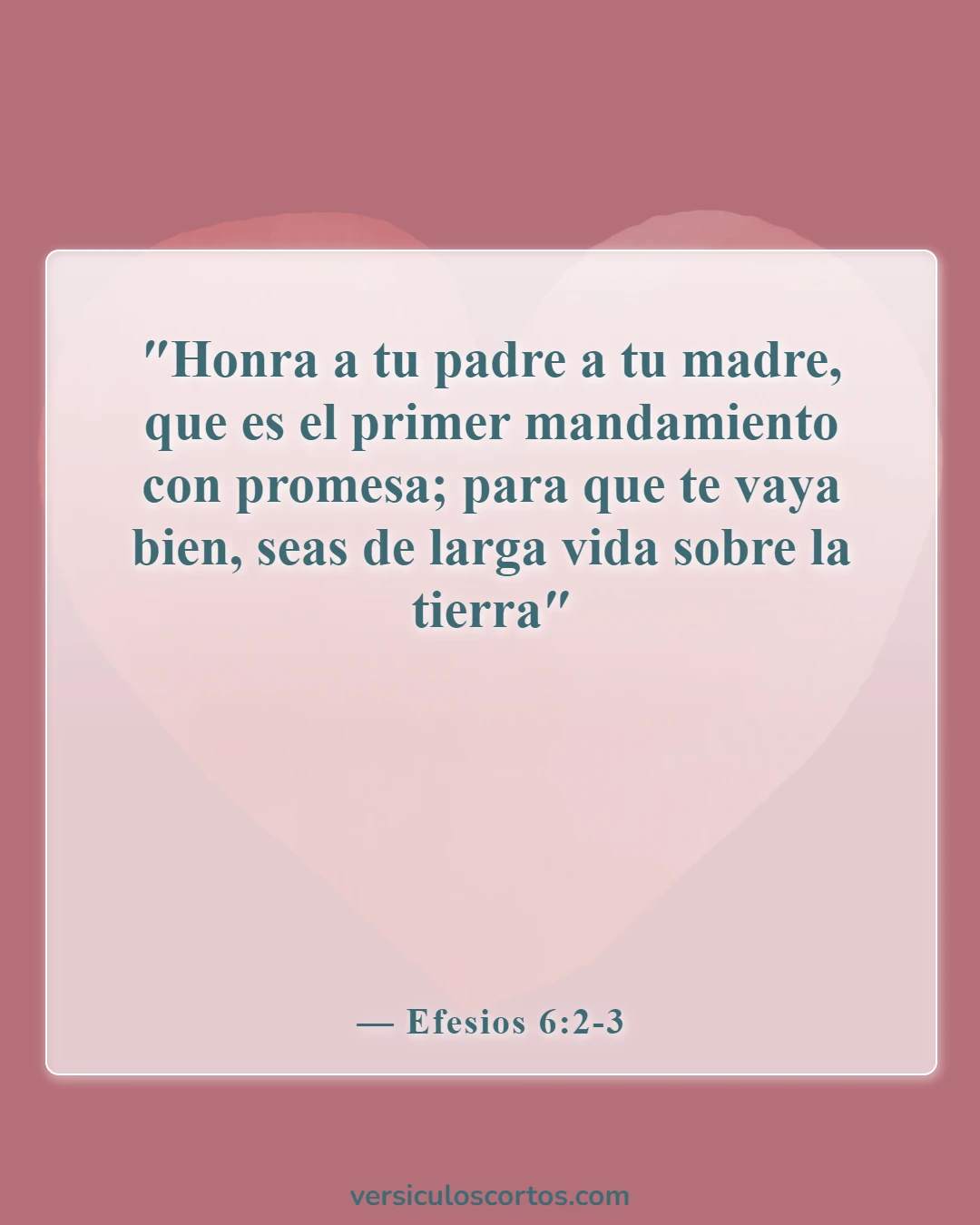Versículos de la Biblia sobre el cuidado de los padres ancianos (Efesios 6:2-3)