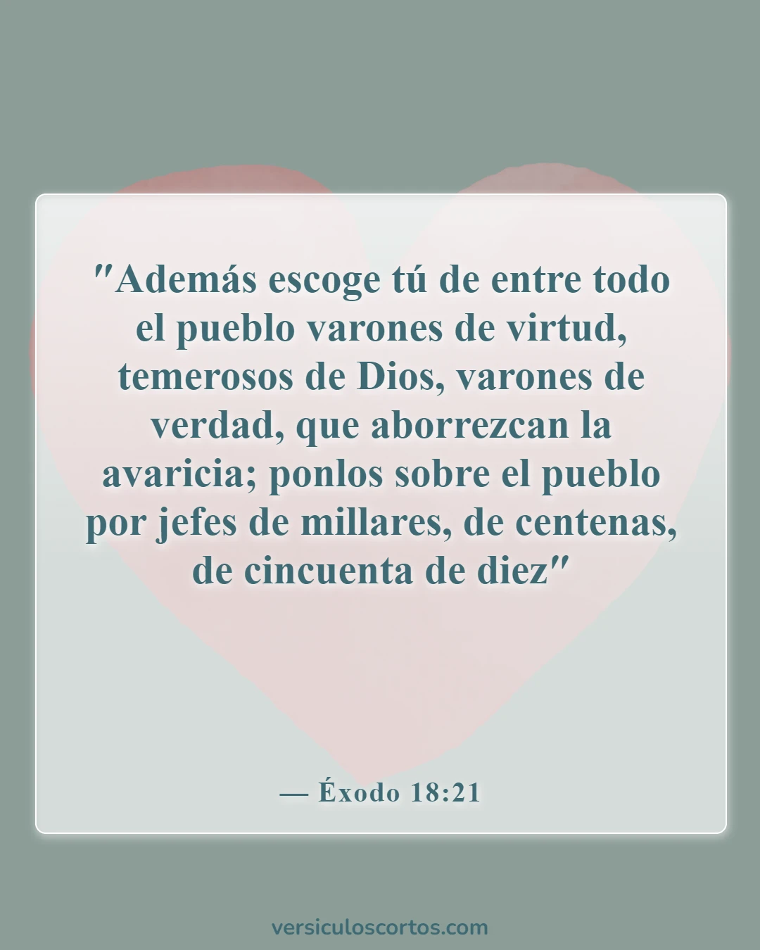Versículos de la Biblia sobre la responsabilidad (Éxodo 18:21)