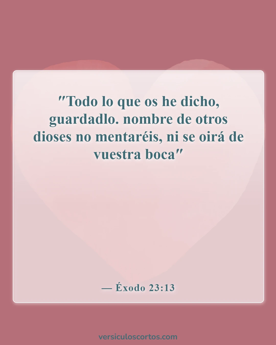Versículos bíblicos sobre falsos dioses (Éxodo 23:13)