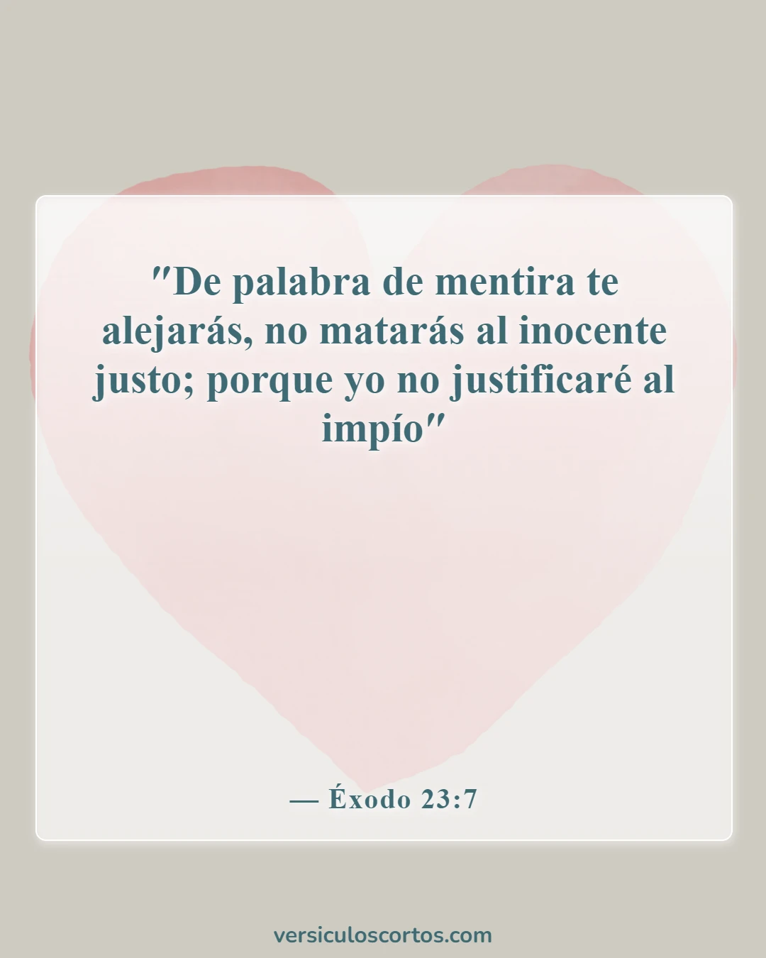 Versículos de la Biblia sobre el asesinato (Éxodo 23:7)