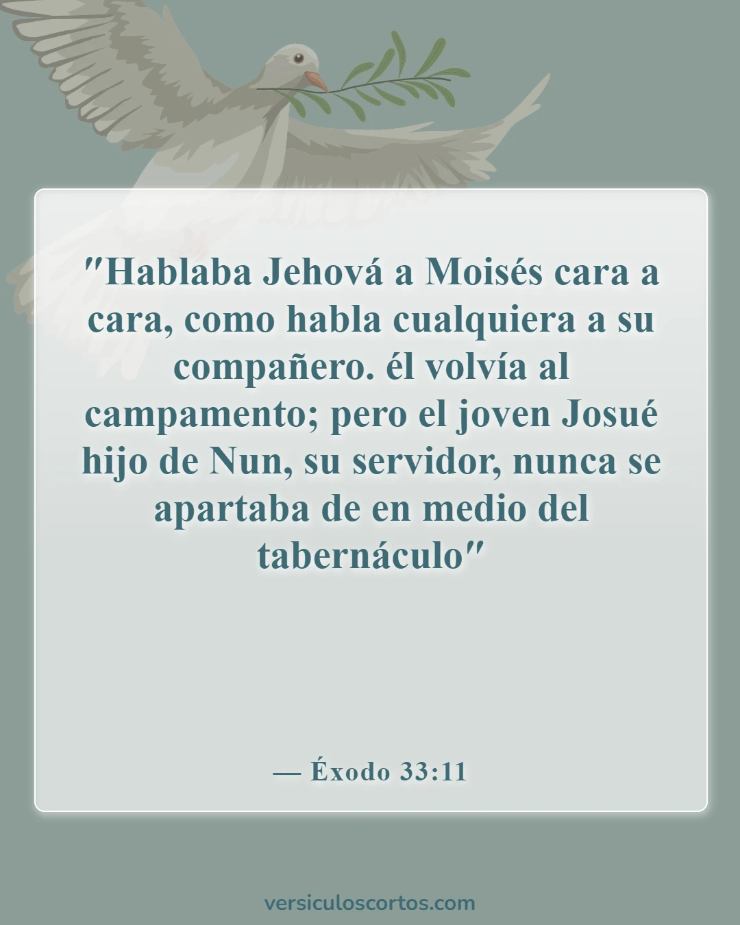 Versículos bíblicos sobre el poder de la oración (Éxodo 33:11)