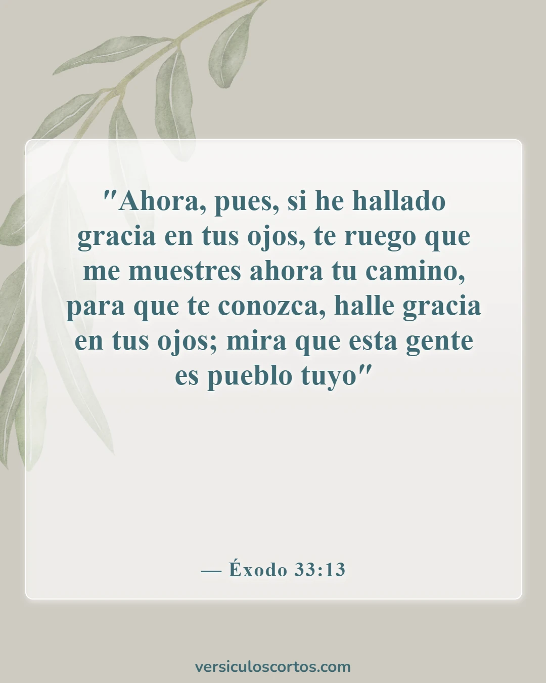 Versículos de la Biblia sobre conocer a Dios (Éxodo 33:13)