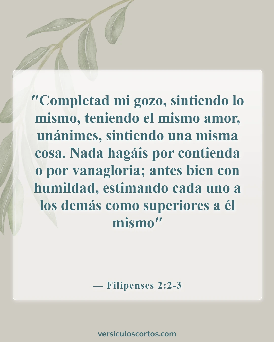 Versículos bíblicos sobre encontrar un buen esposo (Filipenses 2:2-3)