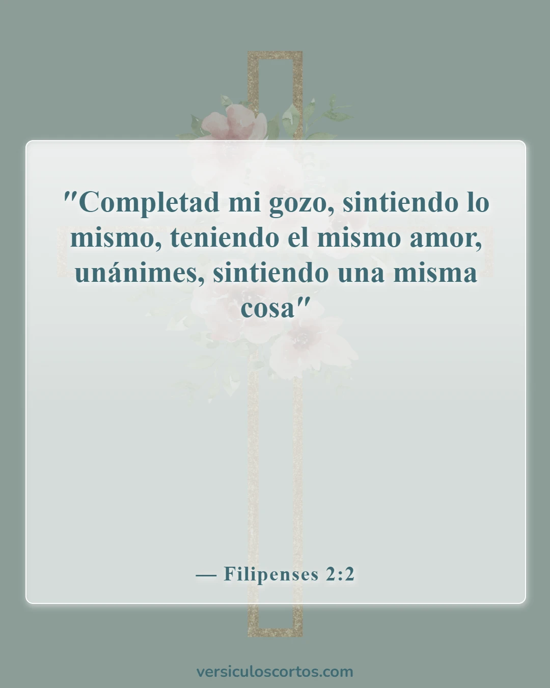 Versículos bíblicos sobre dejar la iglesia (Filipenses 2:2)