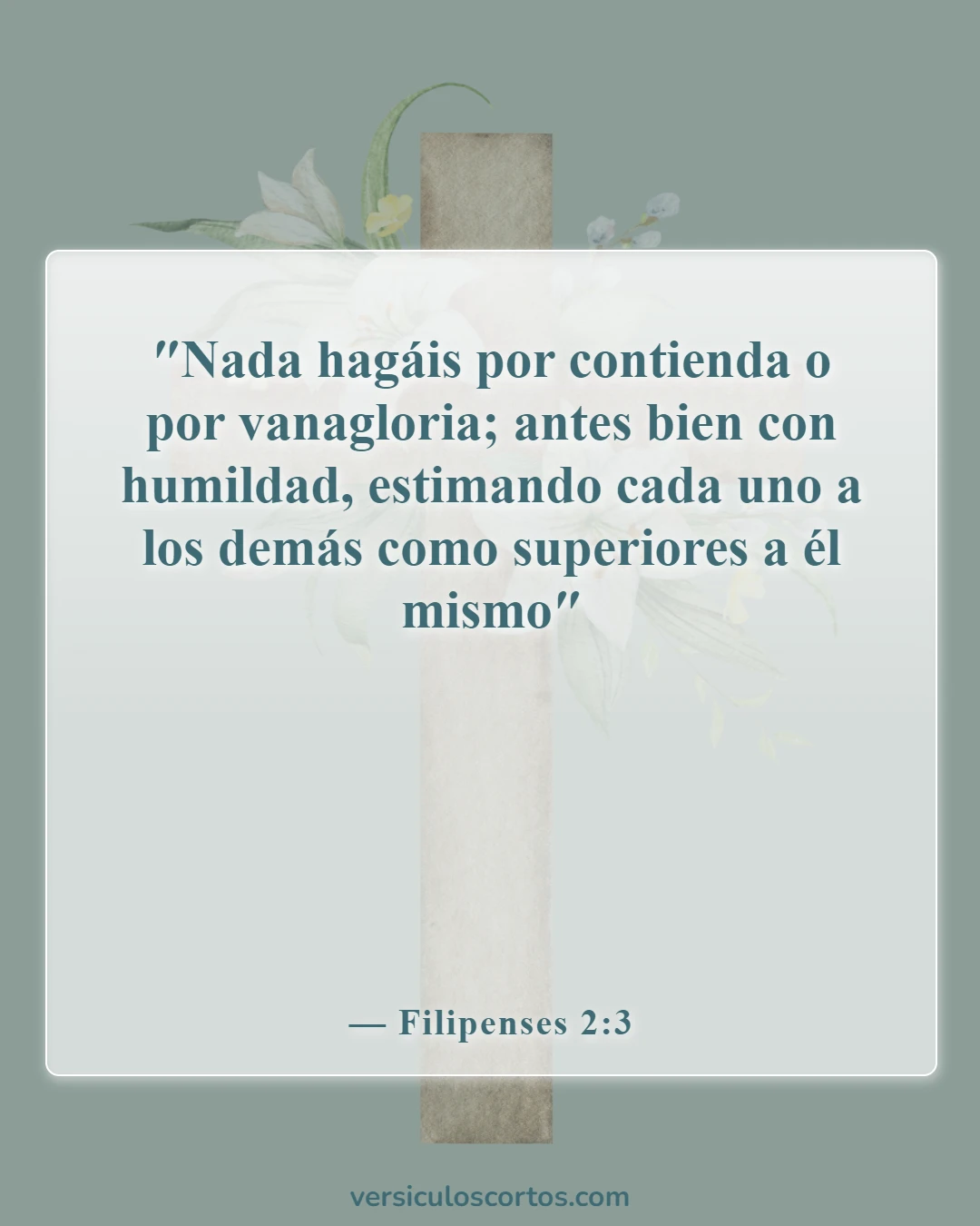 Versículos de la Biblia sobre perdonar a tus enemigos (Filipenses 2:3)