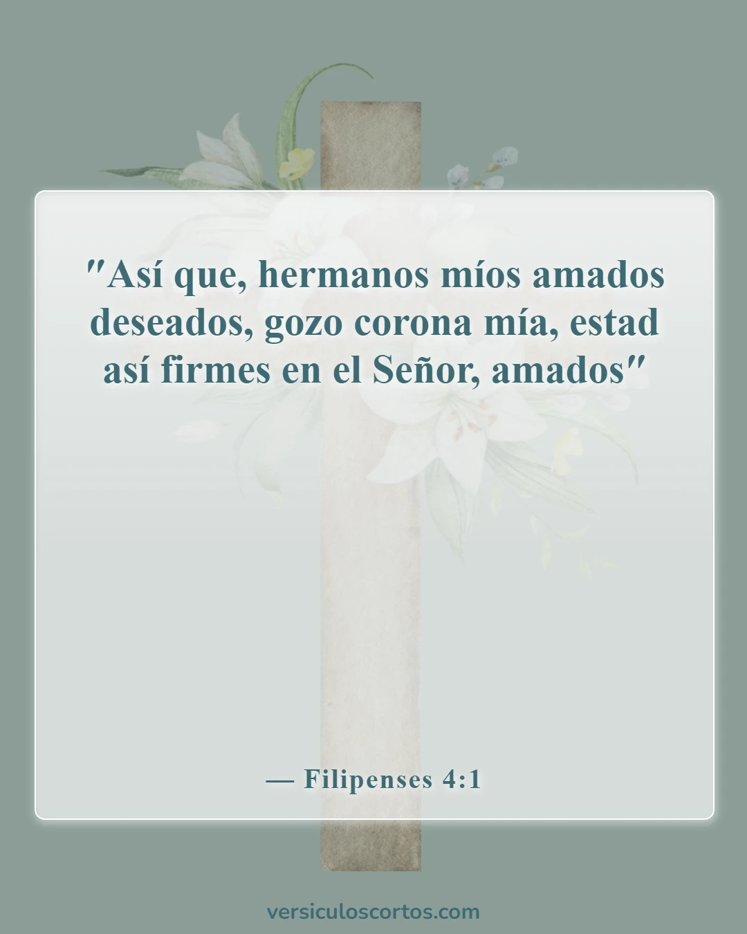 Versículos de la Biblia sobre Jesús como amigo (Filipenses 4:1)