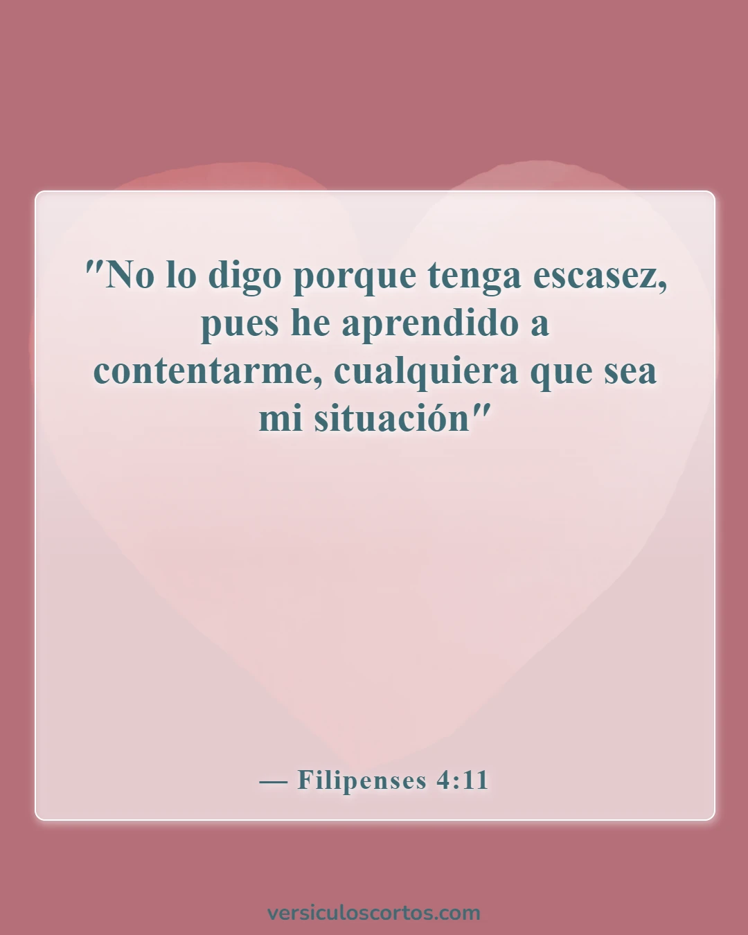 Versículos de la Biblia sobre el manejo del dinero (Filipenses 4:11)