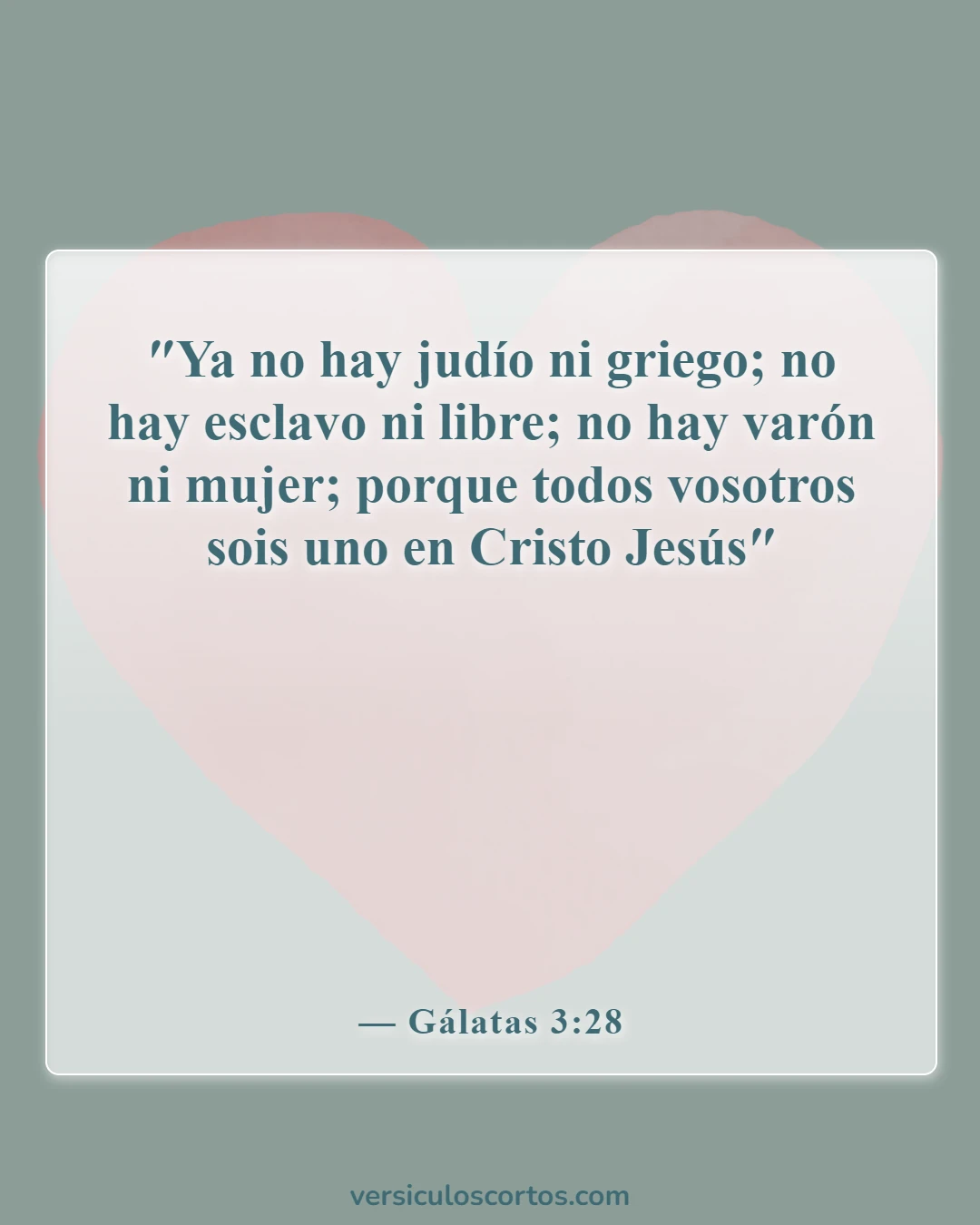 Versículos de la Biblia sobre los creyentes (Gálatas 3:28)