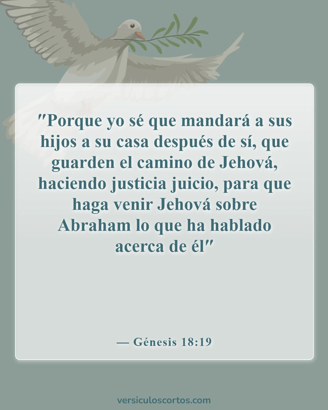 Versículos de la Biblia sobre padres e hijos (Génesis 18:19)