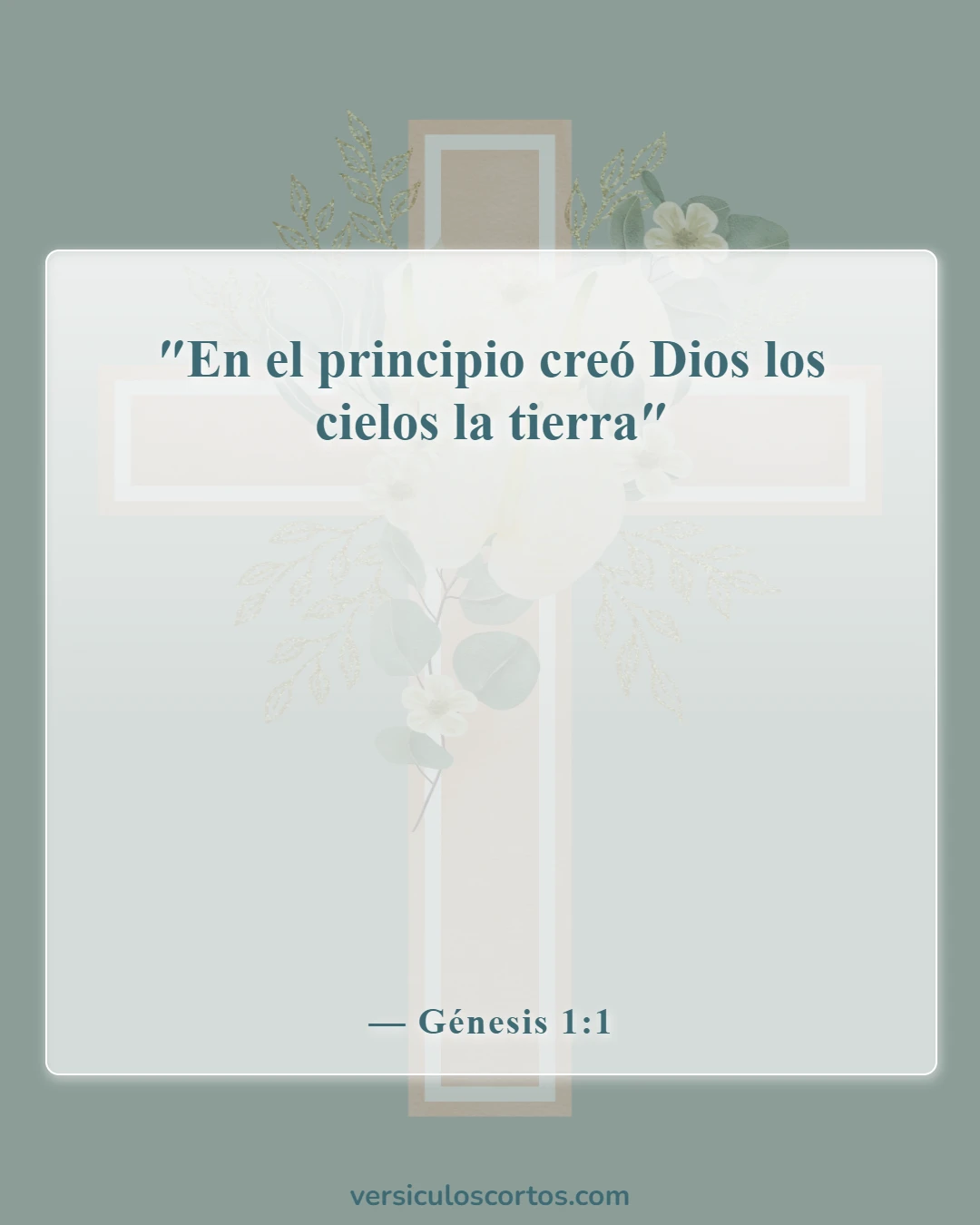 Versículos de la Biblia sobre que Dios tiene el control (Génesis 1:1)