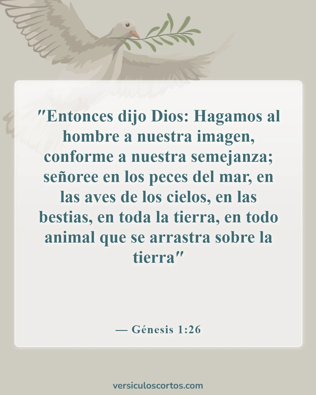 Versículos de la Biblia sobre matar animales (Génesis 1:26)