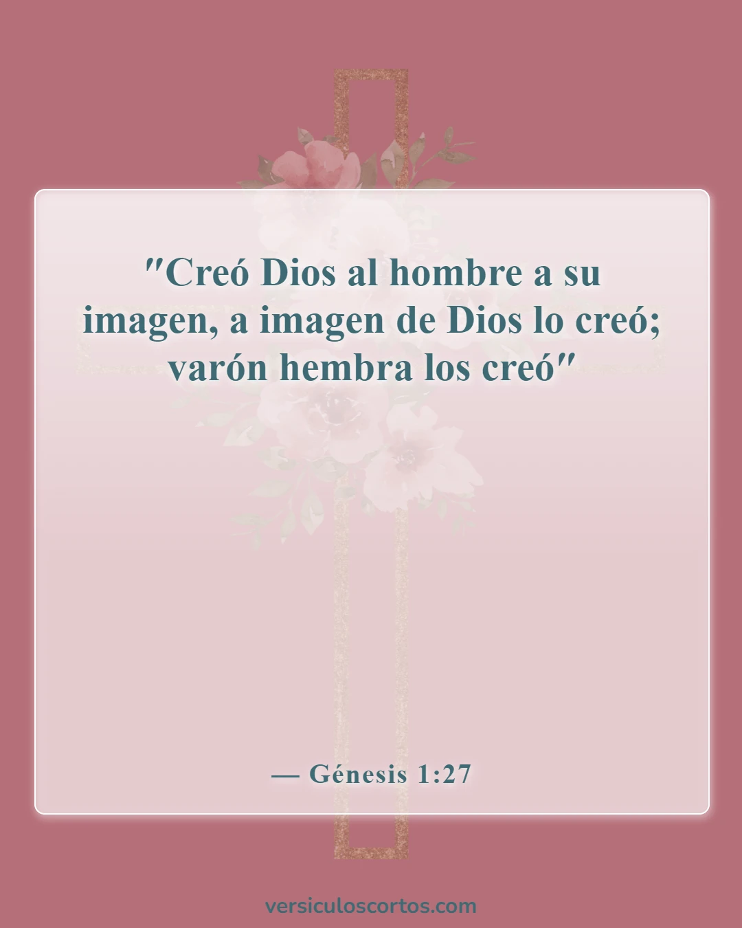 Versículos de la Biblia sobre el hombre (Génesis 1:27)