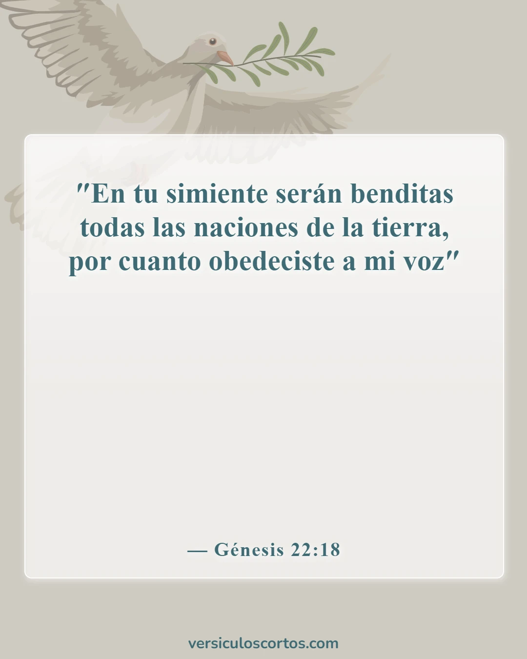 Versículos de la Biblia sobre Abraham (Génesis 22:18)