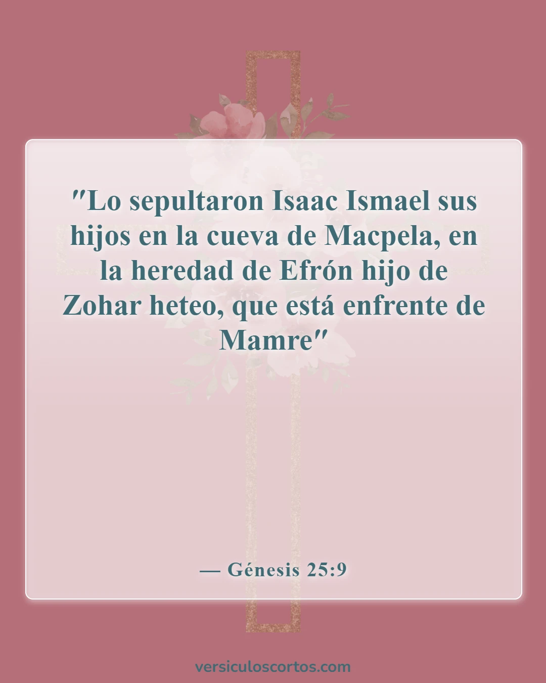 Versículos de la Biblia sobre Abraham (Génesis 25:9)