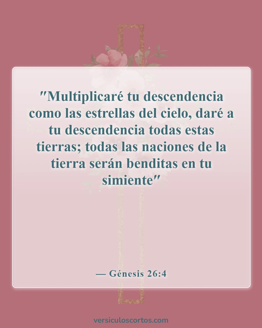 Versículos de la Biblia sobre Abraham (Génesis 26:4)