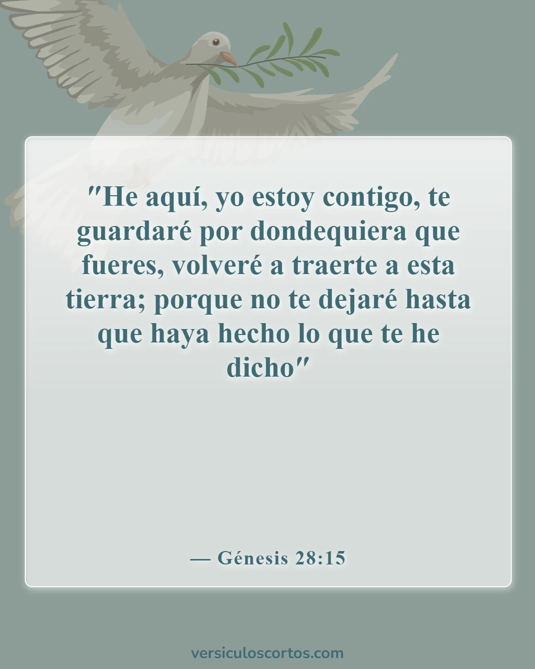 Versículos bíblicos sobre la presencia de Dios (Génesis 28:15)