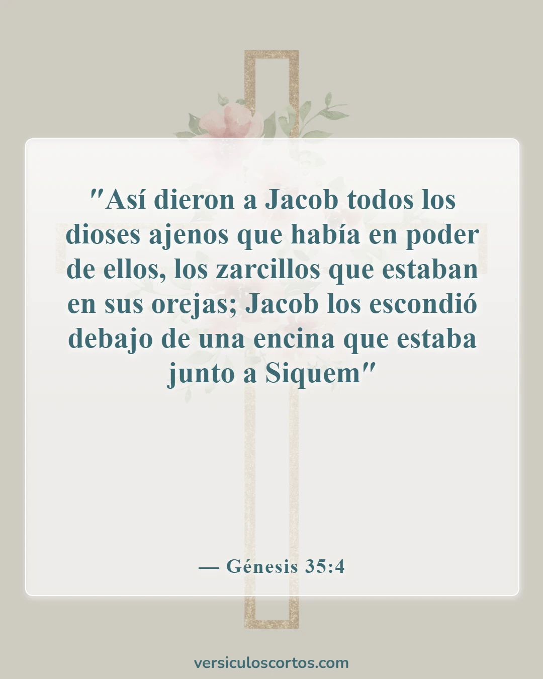 Versículos bíblicos sobre perforaciones (Génesis 35:4)