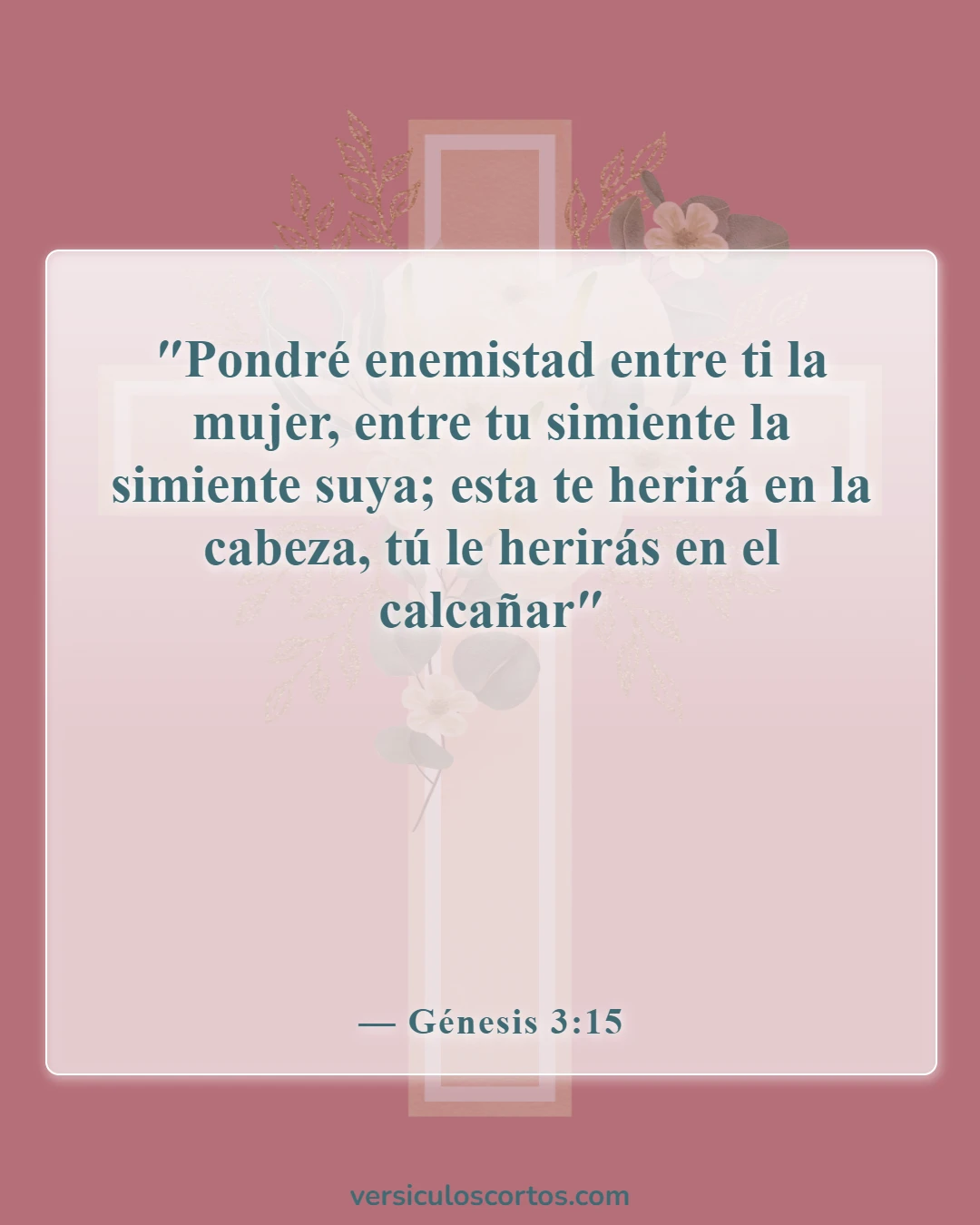 Versículos de la Biblia sobre atar y desatar (Génesis 3:15)