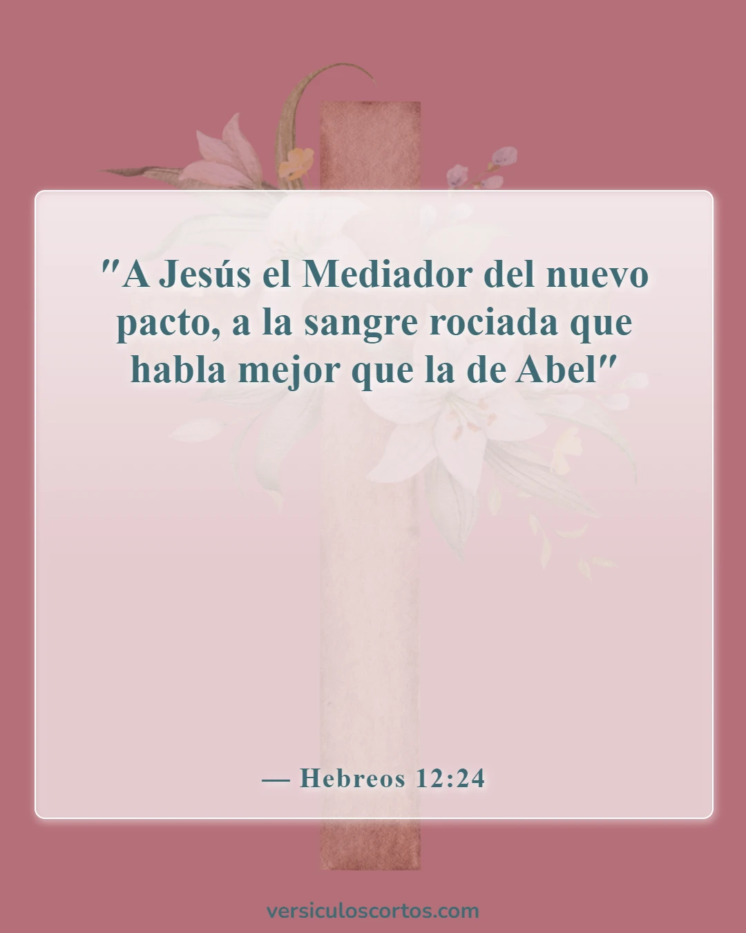 Versículos de la Biblia sobre la Sangre de Jesús (Hebreos 12:24)