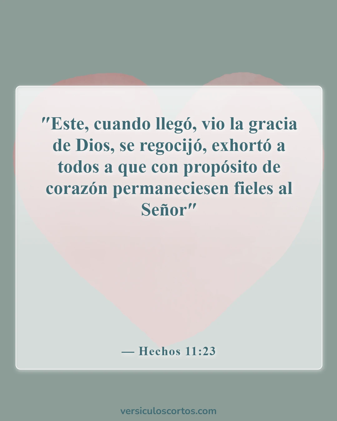 Versículos de la Biblia sobre la gracia del Señor Jesucristo (Hechos 11:23)