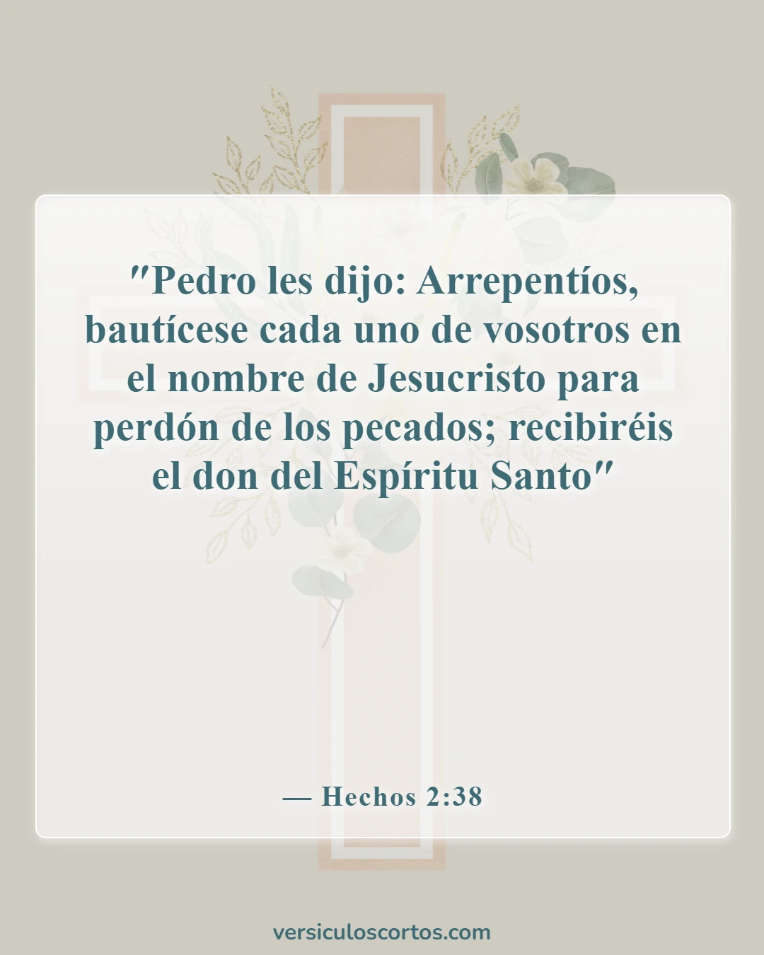 Versículos de la Biblia sobre Jesucristo (Hechos 2:38)