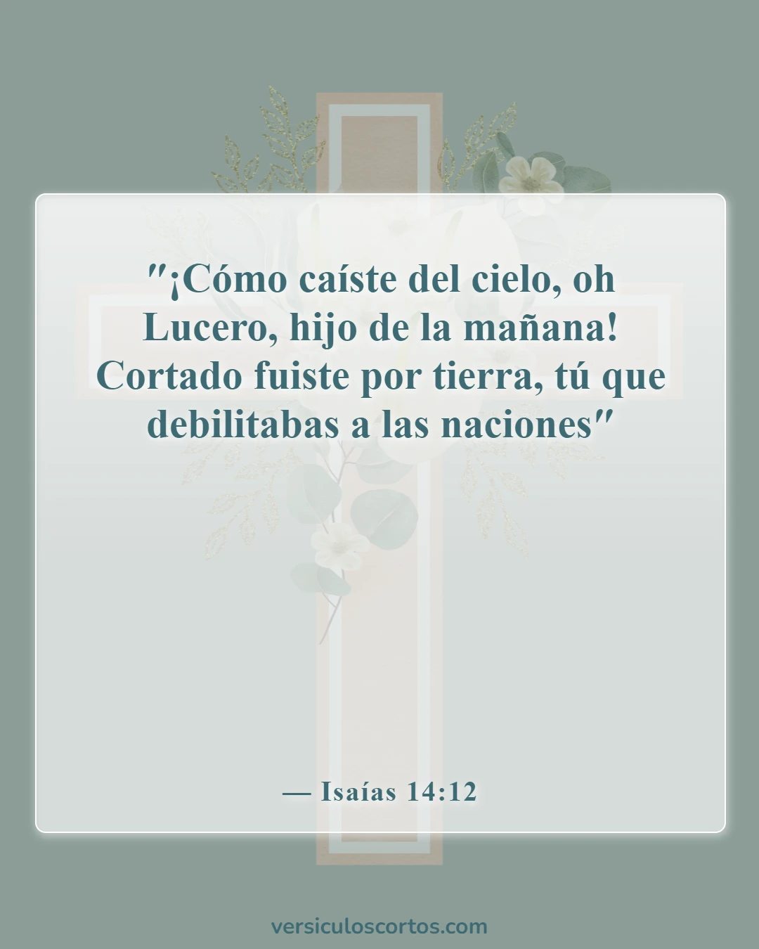 Versículos de la Biblia sobre la música y el diablo (Isaías 14:12)