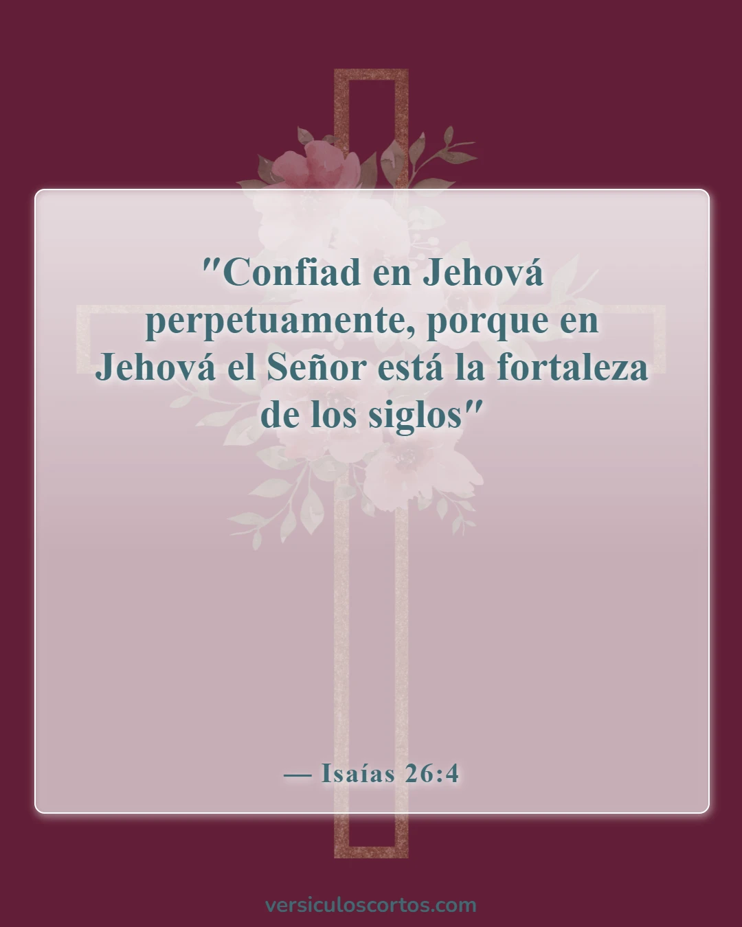 Versículos de la Biblia sobre Jehová (Isaías 26:4)