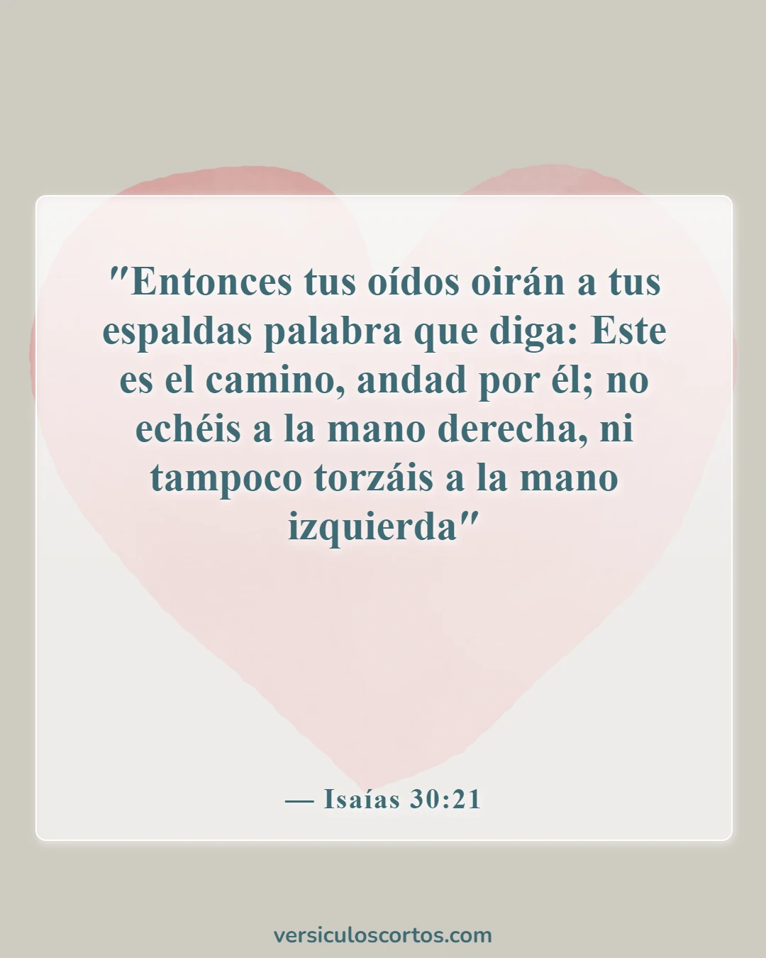 Versículos de la Biblia sobre tomar decisiones (Isaías 30:21)