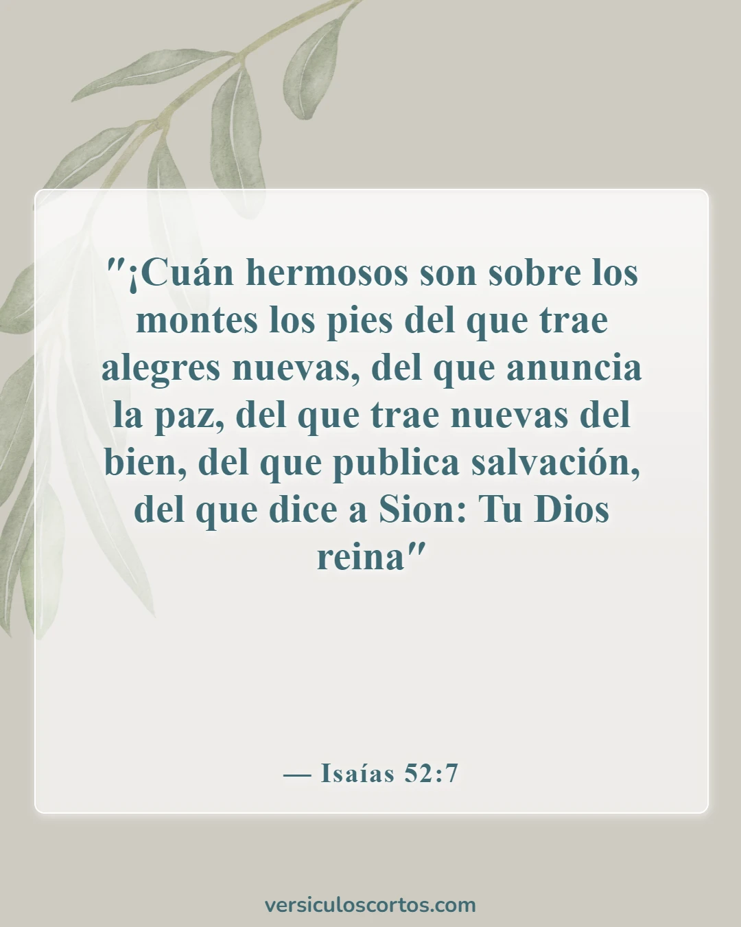 Versículos de la Biblia sobre Misiones (Isaías 52:7)