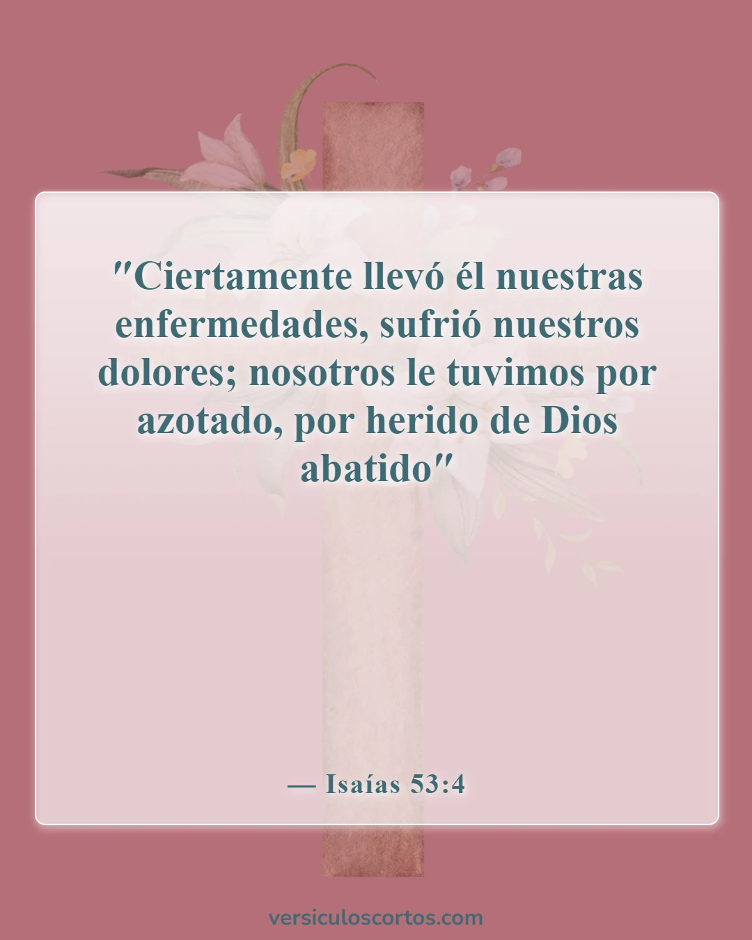 Versículos bíblicos sobre la expiación (Isaías 53:4)