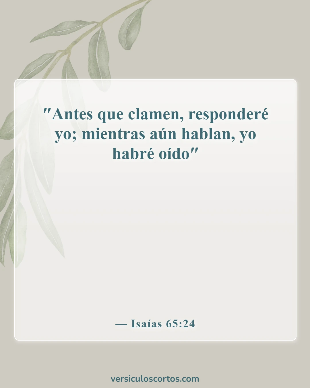 Versículos bíblicos sobre el poder de la oración (Isaías 65:24)