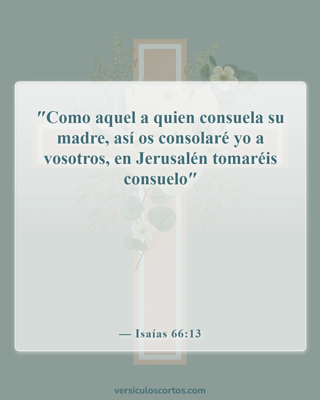 Versículos de la Biblia sobre el cuidado de los niños (Isaías 66:13)