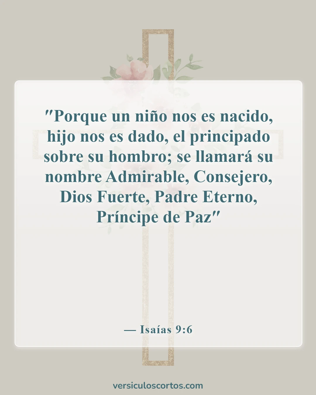 Versículos de la Biblia sobre Jesús como imagen de Dios (Isaías 9:6)