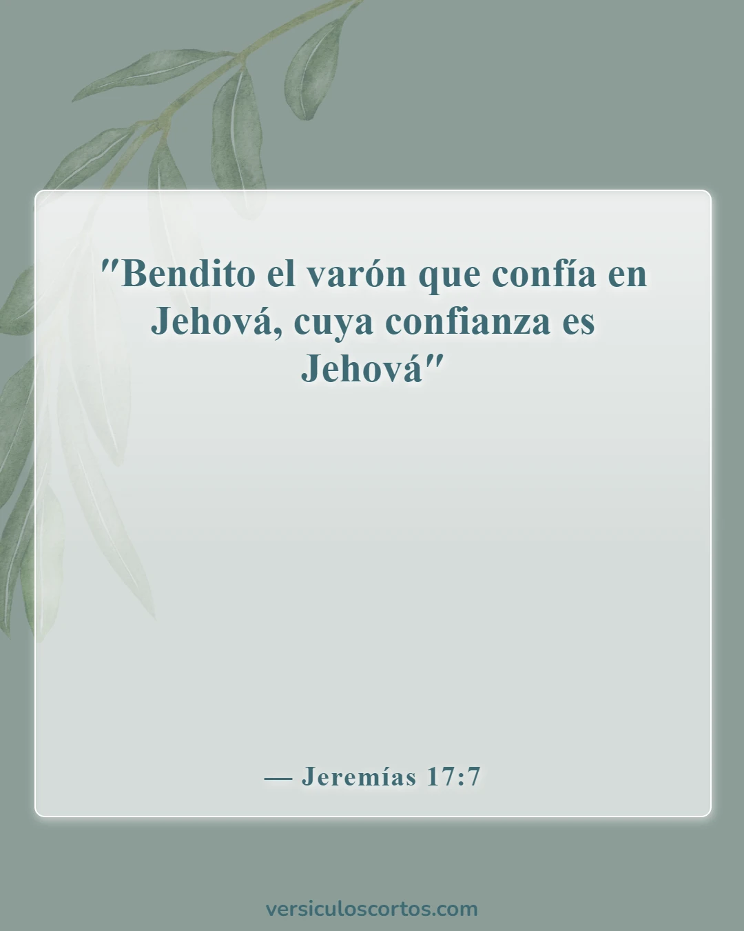 Versículos bíblicos sobre encontrar esperanza (Jeremías 17:7)