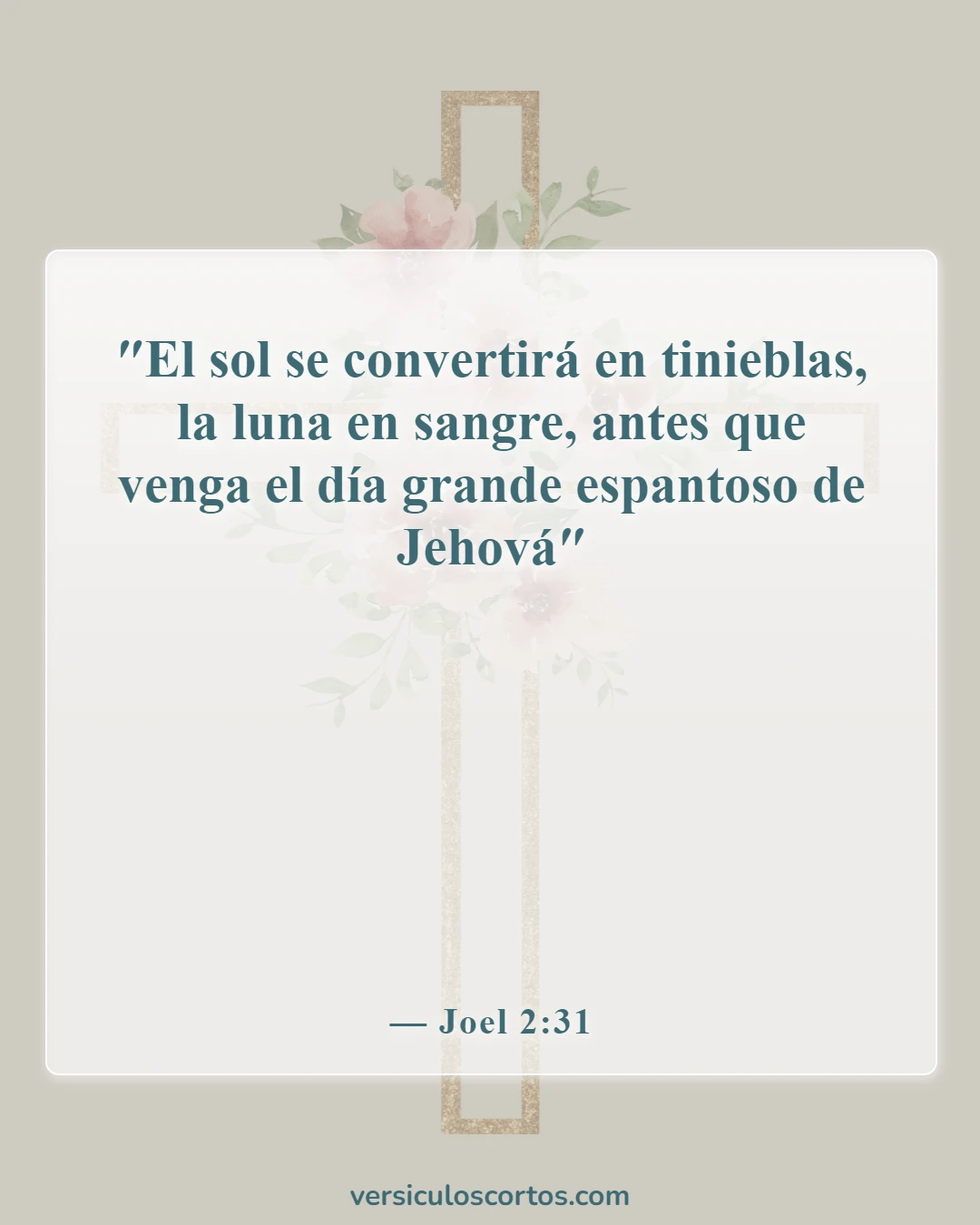 Versículos bíblicos sobre el fin del mundo (Joel 2:31)