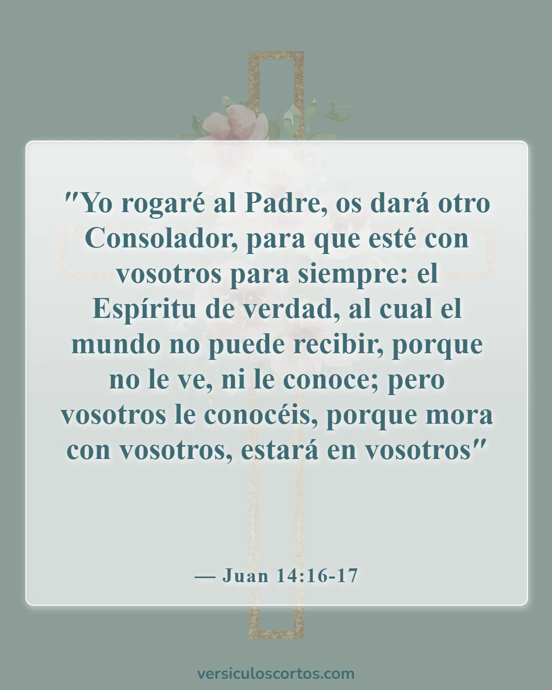 Versículos de la Biblia sobre Dios estando con nosotros (Juan 14:16-17)