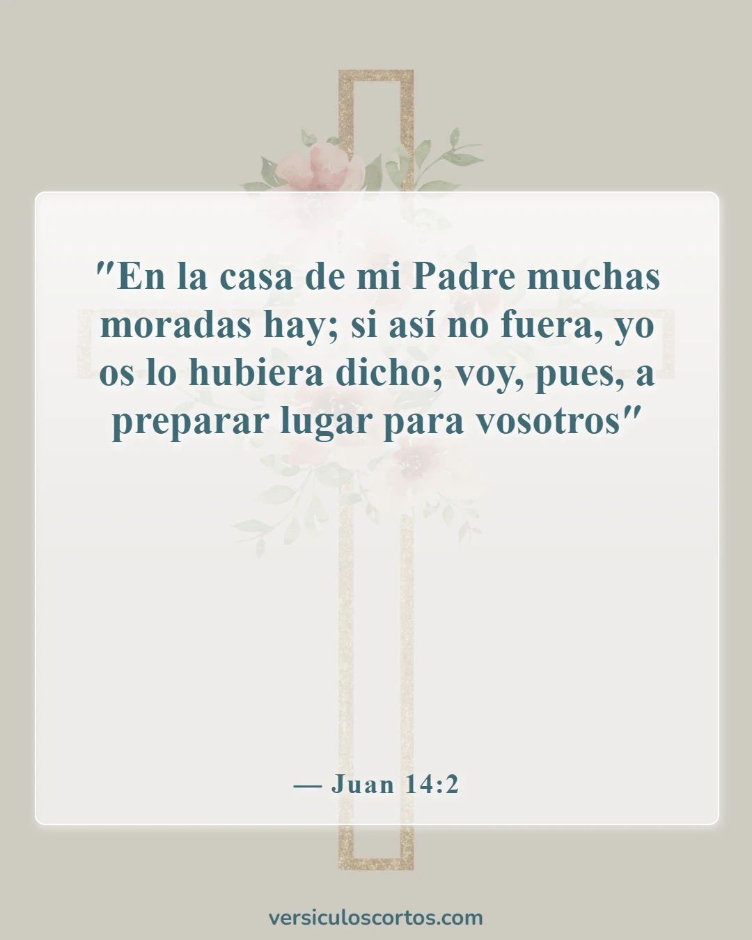 Versículos bíblicos sobre personas en el cielo (Juan 14:2)