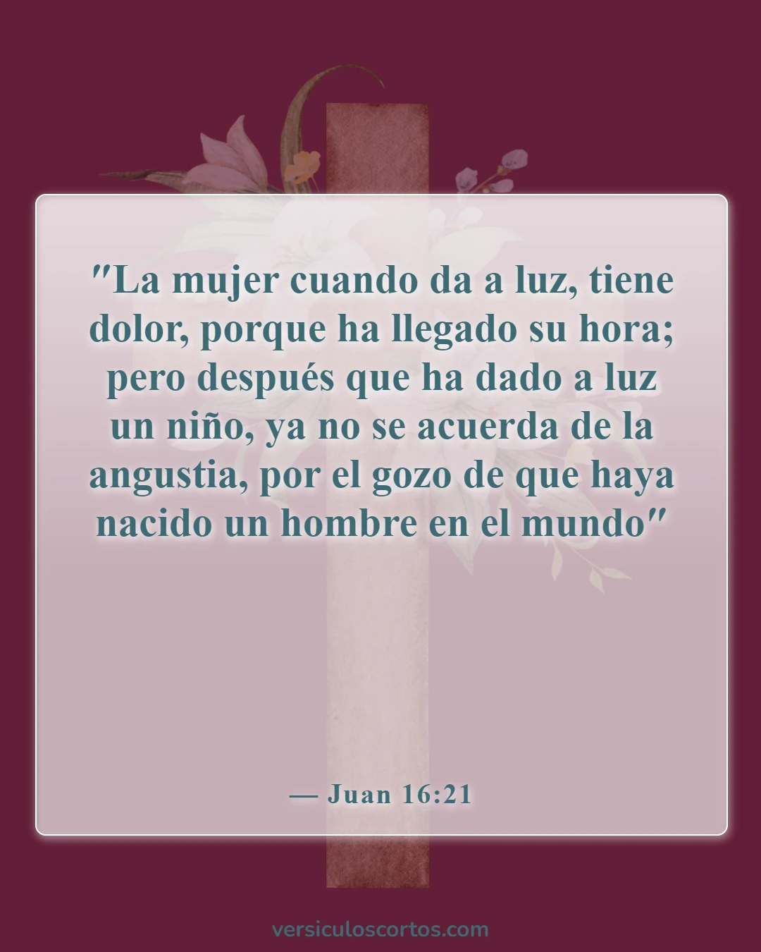 Versículos bíblicos sobre honrar a los niños (Juan 16:21)