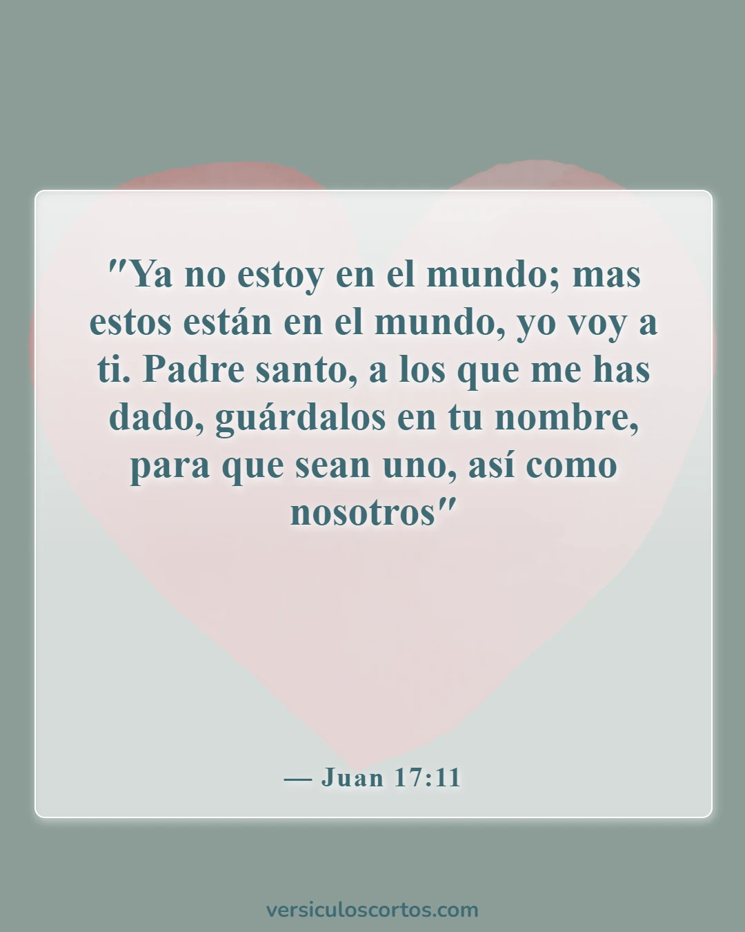 Versículos de la Biblia sobre pedir en el nombre de Jesús (Juan 17:11)