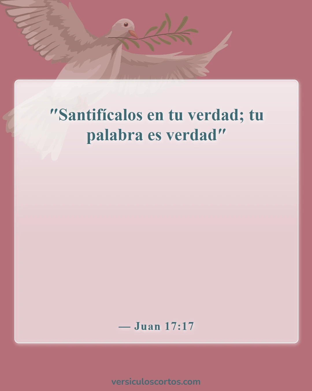 Versículos bíblicos sobre el poder de la palabra (Juan 17:17)