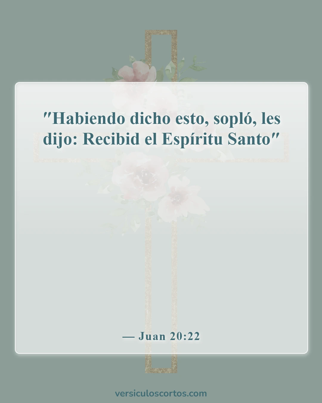 Versículos de la Biblia sobre recibir el Espíritu Santo (Juan 20:22)