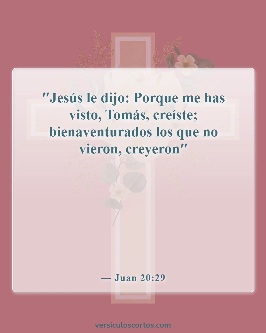 Versículos de la Biblia sobre la fe en Dios (Juan 20:29)