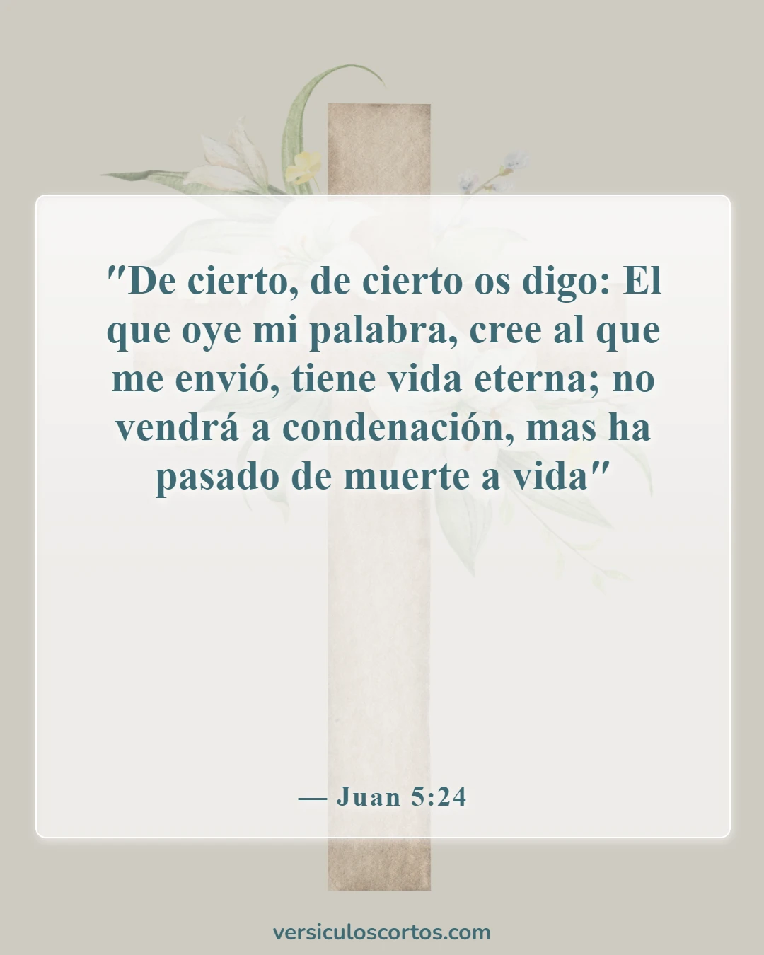 Versículos bíblicos sobre la salvación (Juan 5:24)