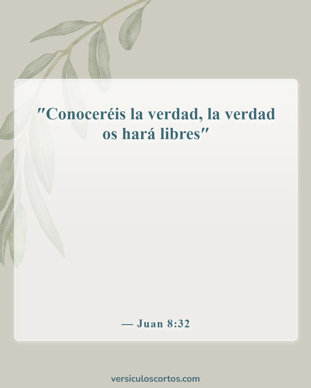 Versículos bíblicos sobre vencer al mundo (Juan 8:32)