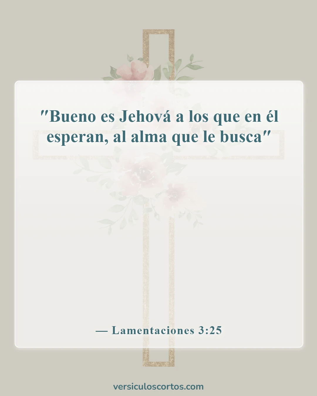 Versículos de la Biblia sobre cómo esperar en Dios (Lamentaciones 3:25)