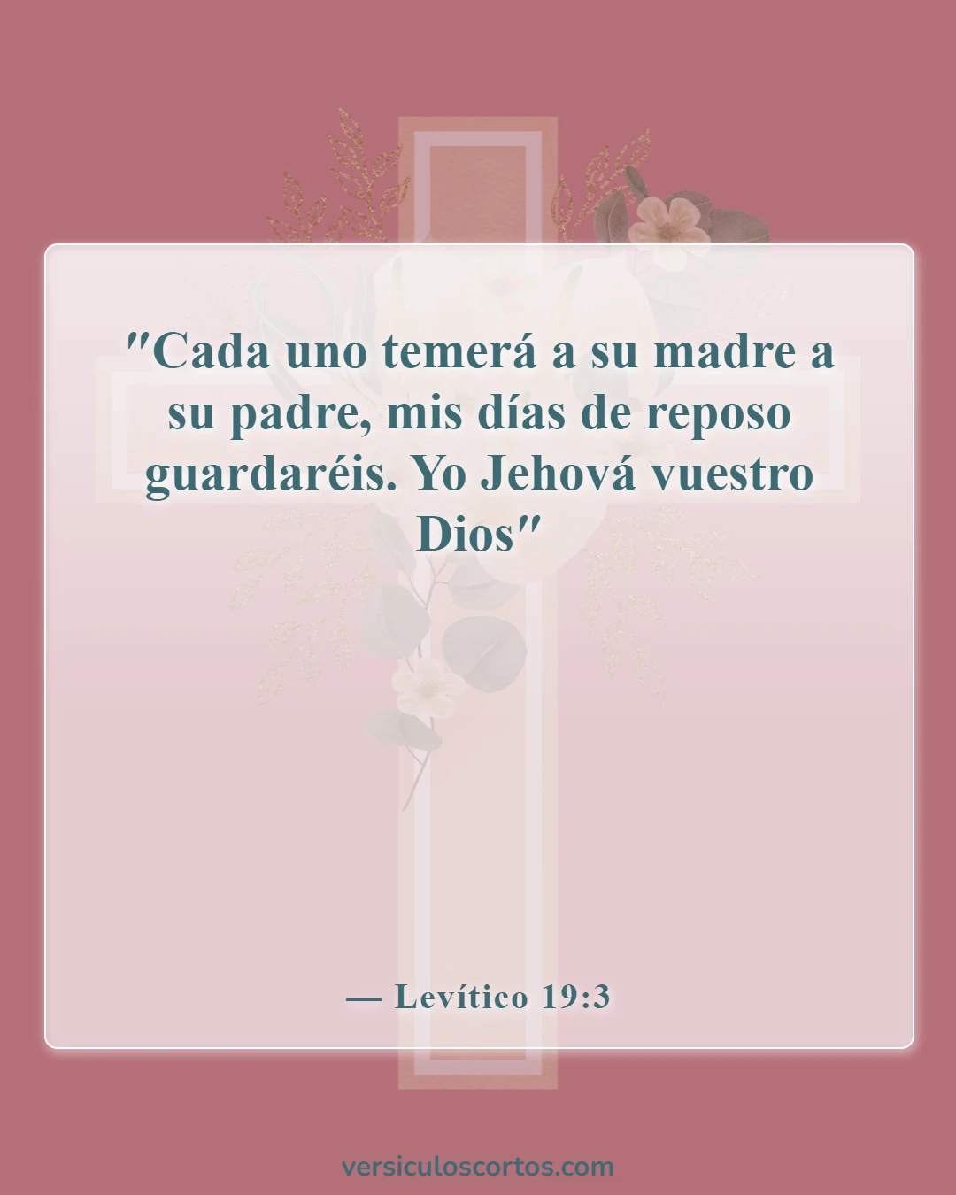 Versículos de la Biblia sobre padres abusivos (Levítico 19:3)