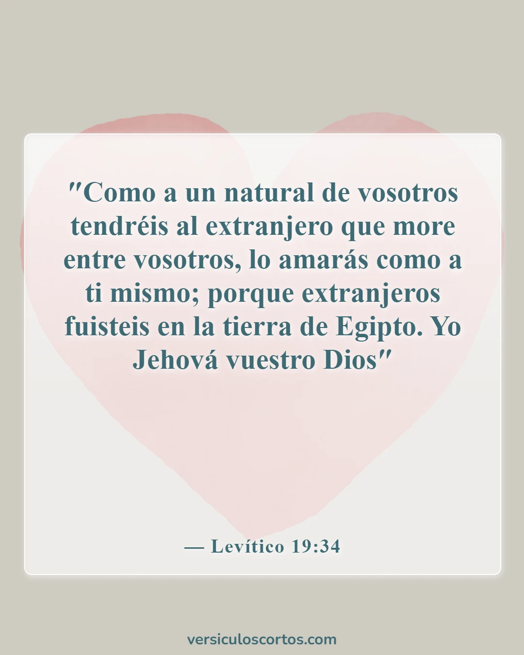 Versículos de la Biblia sobre cómo tratar a tu prójimo (Levítico 19:34)