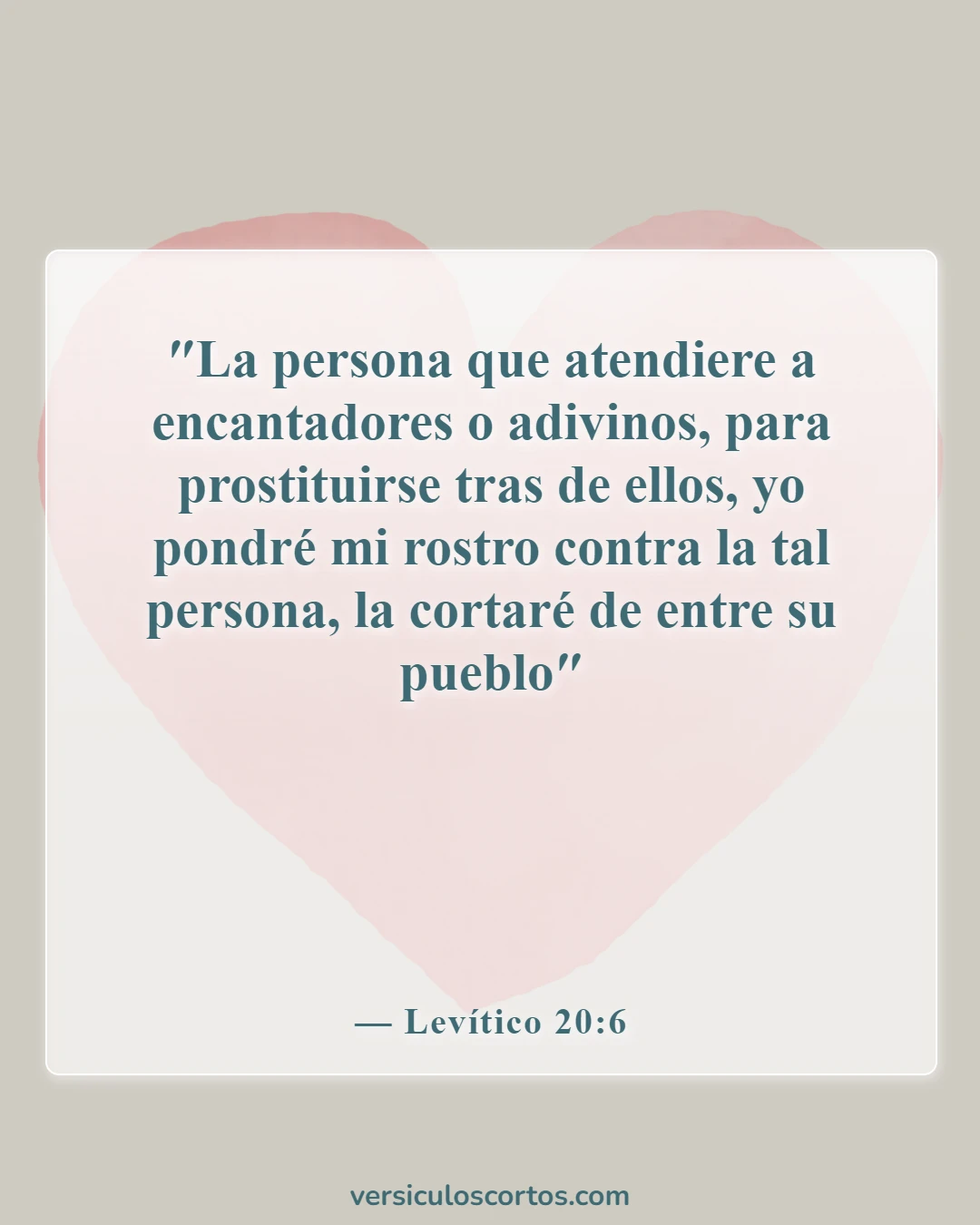 Versículos de la Biblia sobre la magia negra (Levítico 20:6)