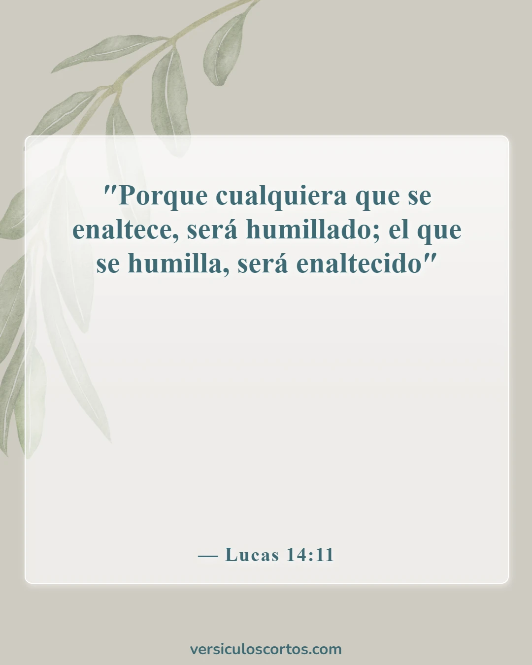 Versículos de la Biblia sobre los que buscan atención (Lucas 14:11)